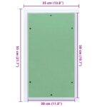 vidaXL Prístupová doska s hliníkovým rámom a sadrokartónom 300x500 mm – Obrázok 10