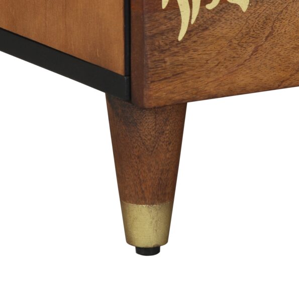 vidaXL Nočný stolík 40x33x46 cm Masívne drevo z mangovníka – Obrázok 8