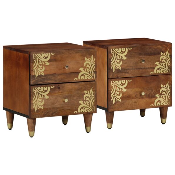 4018735_1.jpg vidaXL Nočné stolíky 2 ks 40x33,5x46 cm z masívneho mangového dreva – Obrázok 1