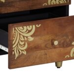 vidaXL Nočné stolíky 2 ks 40x33,5x46 cm z masívneho mangového dreva – Obrázok 8