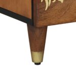 vidaXL Nočné stolíky 2 ks 40x33,5x46 cm z masívneho mangového dreva – Obrázok 9