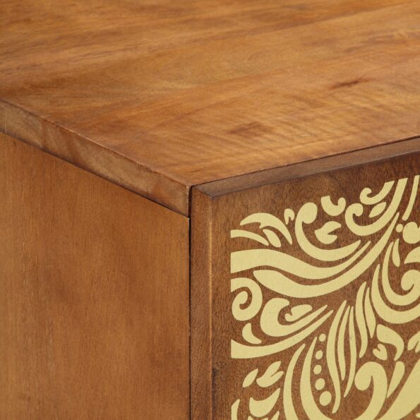 vidaXL TV skrinka 105x33x46 cm z masívneho mangového dreva – Obrázok 6