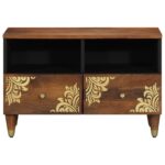 vidaXL TV skrinka 70x33x46 cm Masívne mango – Obrázok 3