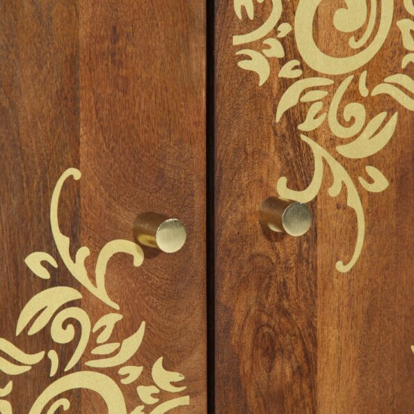 vidaXL Skriňa 60x33x75 cm Pevné mango drevo – Obrázok 7