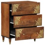 vidaXL Komoda 60x33x75 cm Masívne drevo mango – Obrázok 2