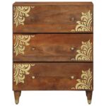 vidaXL Komoda 60x33x75 cm Masívne drevo mango – Obrázok 3