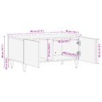 vidaXL Stôl na kávu 80x50x40 cm z masívu mango – Obrázok 10