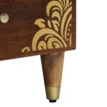 vidaXL Nočné stolíky 2 ks 40x33x46 cm Masívne mango – Obrázok 9