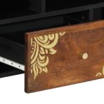 vidaXL TV skrinka 100x33x46 cm z masívneho mango – Obrázok 7