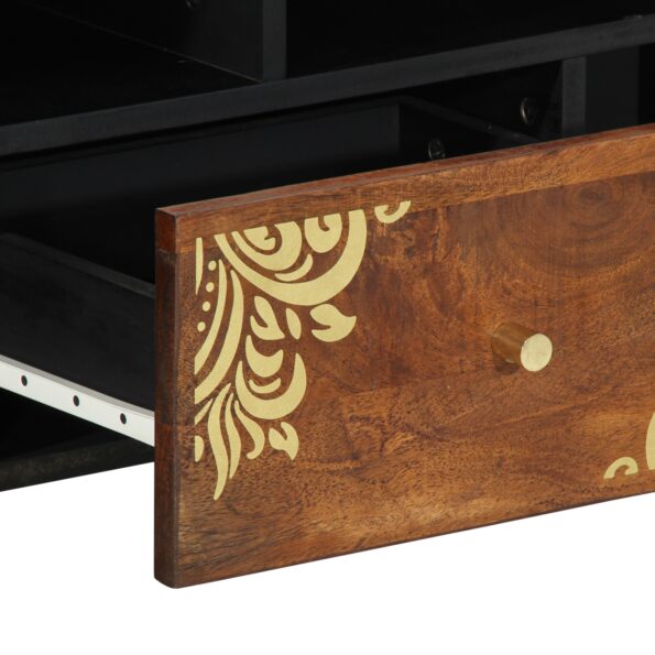4018752_7.jpg vidaXL TV skrinka 100x33x46 cm z masívneho mango – Obrázok 7