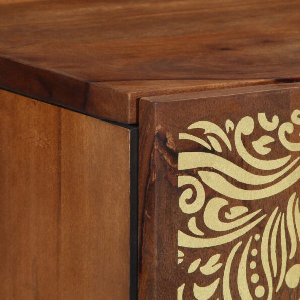 vidaXL Kúpeľňová nástenná skriňa 38x33x48 cm z silného mangového dreva – Obrázok 6