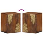 vidaXL Kúpeľňová nástenná skriňa 38x33x48 cm z silného mangového dreva – Obrázok 9