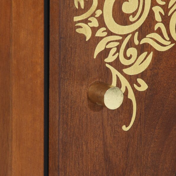 vidaXL Kúpeľňová skrinka 38x33x58 cm z masívneho mango dreva – Obrázok 7