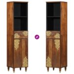 vidaXL Komoda 38x33x160 cm z masívneho mangového dreva – Obrázok 10