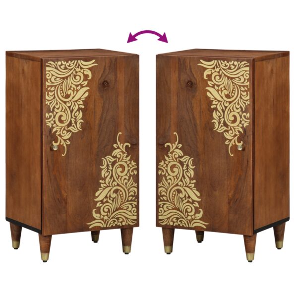 vidaXL Bočný stôl 40x33x75 cm Pevné drevo Mango – Obrázok 10