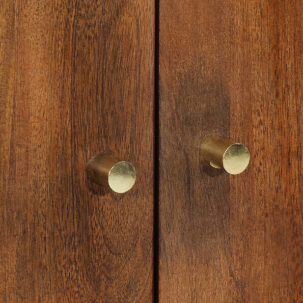 vidaXL vysoká skriňa 60x33x100 cm pevná mangová – Obrázok 7