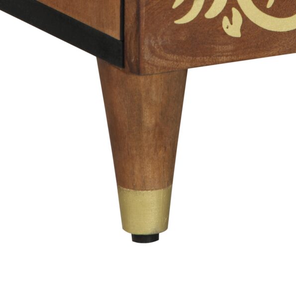 vidaXL vysoká skriňa 60x33x100 cm pevná mangová – Obrázok 9