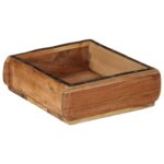 vidaXL Podnos 2 pcs Hnedá 29 x 31 x 10 cm Masívne obnovené drevo – Obrázok 6
