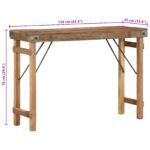 vidaXL Konferenčný stolík 110x35x76 cm z masívneho dreva z recyklovaných materiálov – Obrázok 10