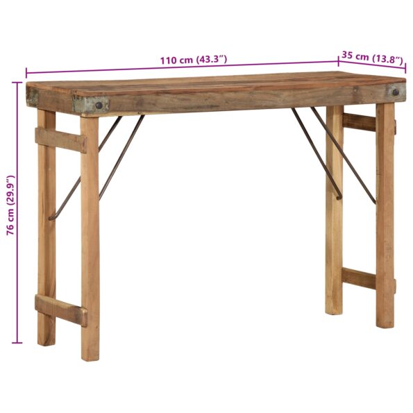 4019617_10.jpg vidaXL Konferenčný stolík 110x35x76 cm z masívneho dreva z recyklovaných materiálov – Obrázok 10