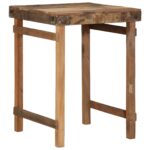 vidaXL Jedálenský stôl 55x60x76 cm z masívneho dreva zrekultivovaný – Obrázok 2