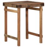 vidaXL Jedálenský stôl 55x60x76 cm z masívneho dreva zrekultivovaný – Obrázok 3