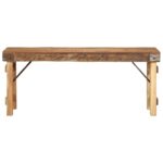 vidaXL Lavička 110x35x46 cm z recyklovaného masívneho dreva – Obrázok 3