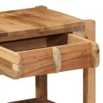 vidaXL Koncový stôl Hnedá 43 x 32 x 46 cm Masívne obnovené drevo – Obrázok 9