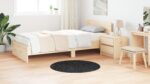 vidaXL Chlpatý koberec s latexovým podkladom tmavošedý ø90 cm – Obrázok 4