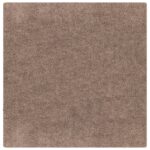 vidaXL Vlnitý koberec s vysokým vlasom hnedý 120x120 cm PP – Obrázok 2