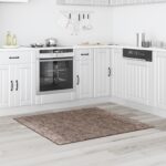 vidaXL Vlnitý koberec s vysokým vlasom hnedý 120x120 cm PP – Obrázok 3