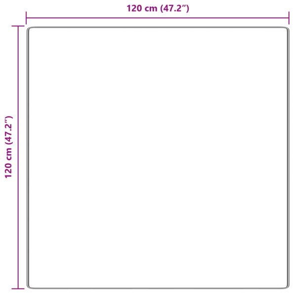 vidaXL Vlnitý koberec s vysokým vlasom hnedý 120x120 cm PP – Obrázok 8