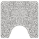 vidaXL U-š shaped kúpeľňová predložka sivá 50x50 cm z polypropylénu protišmyková – Obrázok 2