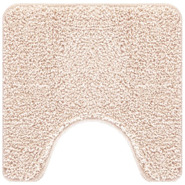 vidaXL Kúpeľňová predložka U-tvarová krémová 50x50 cm Polypropylen Protišmyková – Obrázok 2