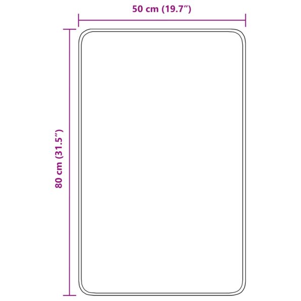 vidaXL Kúpeľňová predložka obdĺžniková šedá 50x80 cm polypropylénová protišmyková – Obrázok 8