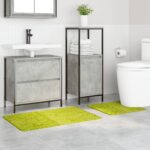 vidaXL Sada protišmykových kúpeľňových predložiek 2 pcs Zelená PP – Obrázok 3