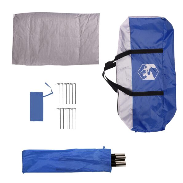 vidaXL Bazénový stan Azúrová modrá 366x305 cm Vodotesný – Obrázok 13