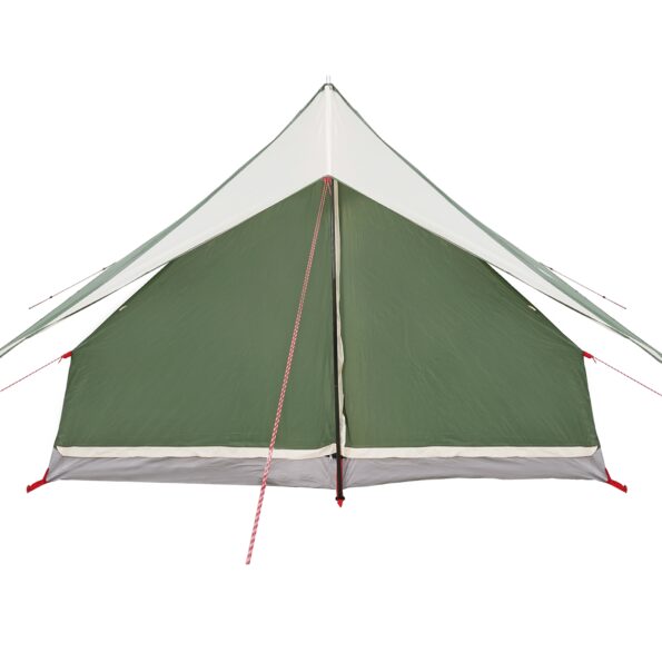 vidaXL Rodinný stan A-rám pre 7 osôb Zelený Vodoodpudivý – Obrázok 5