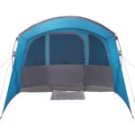 vidaXL Rodinný stan s oknami tunel modrý pre 8 osôb, vodotesný – Obrázok 5