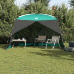 vidaXL Stan s moskytiérou so strechou Morská zelená 380 x 380 x 225 cm – Obrázok 4