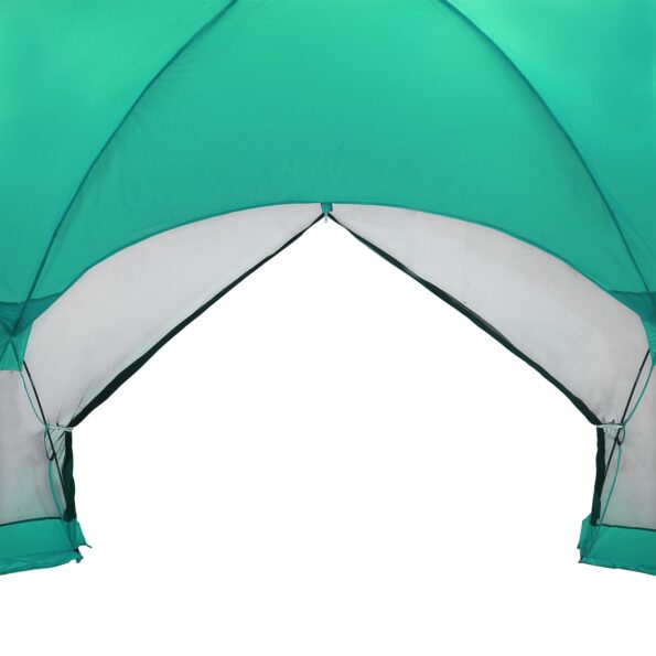 vidaXL Camping Mosquito Net with Doors Zelená pre 4 osoby Vodotesný – Obrázok 11