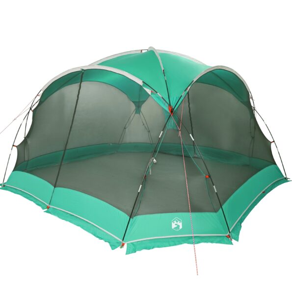 vidaXL Camping Mosquito Net with Doors Zelená pre 4 osoby Vodotesný – Obrázok 2