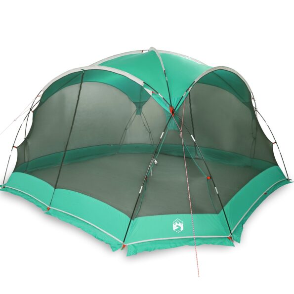 vidaXL Camping Mosquito Net with Doors Zelená pre 4 osoby Vodotesný – Obrázok 3