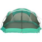 vidaXL Camping Mosquito Net with Doors Zelená pre 4 osoby Vodotesný – Obrázok 5