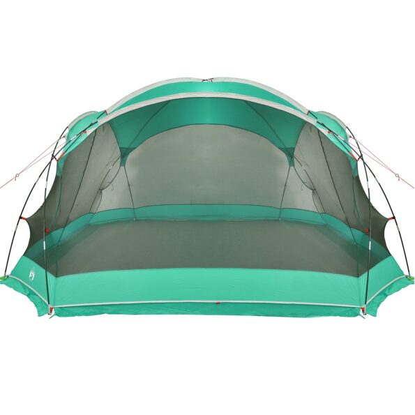 vidaXL Camping Mosquito Net with Doors Zelená pre 4 osoby Vodotesný – Obrázok 6