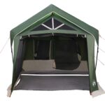 vidaXL Rodinný stan Zelená a biela 620 x 322 x 240 cm Polyester – Obrázok 11