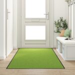 vidaXL Rohož Iný Zelená a čierna 120 x 250 cm Polyamid a PVC