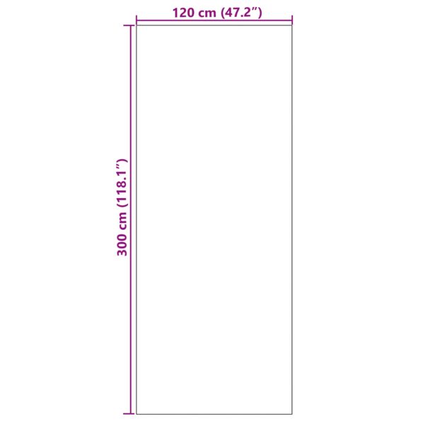 vidaXL Rohož Iný Hnedá a čierna 120 x 300 cm Polyamid a PVC – Obrázok 5