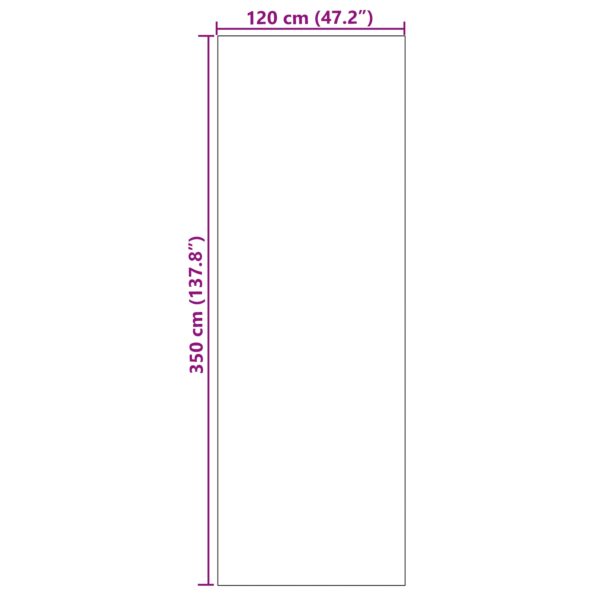 vidaXL Rohož Ružová a čierna 120 x 350 cm 100% polyamid – Obrázok 5
