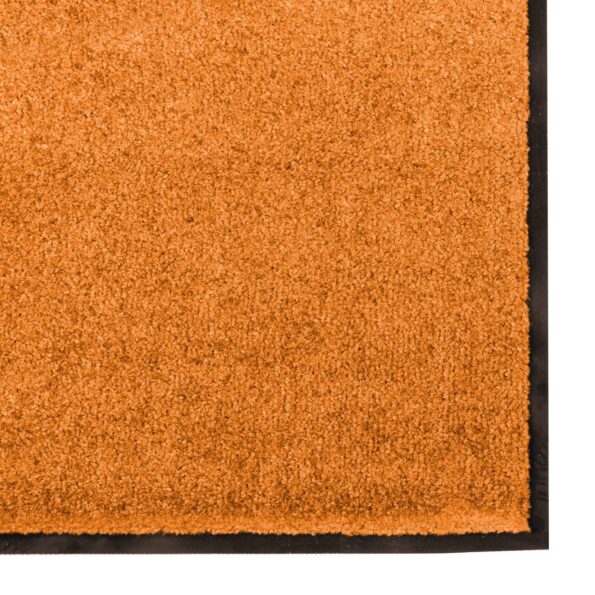 vidaXL Rohož Iný Oranžová a Čierna 120 x 250 cm Polyamid a PVC – Obrázok 3